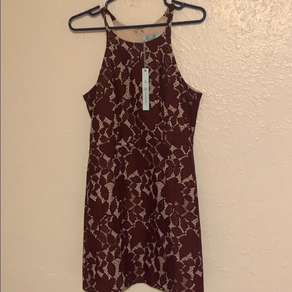 Burgundy formal dress